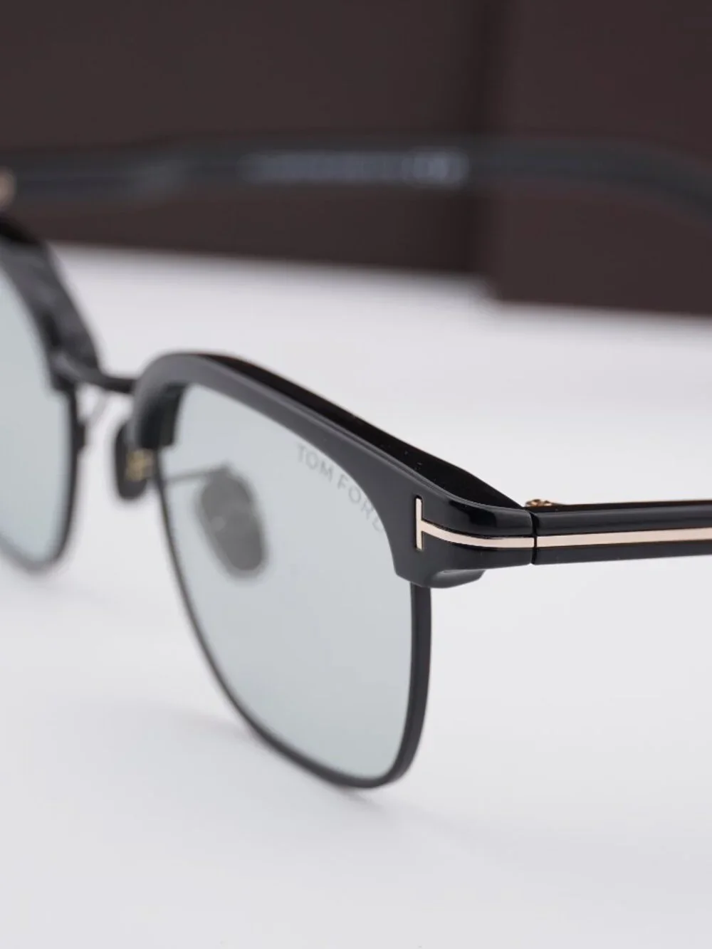 Tom Ford FT1119-D 01A Square Sunglasses - Shiny Black\ Smoke